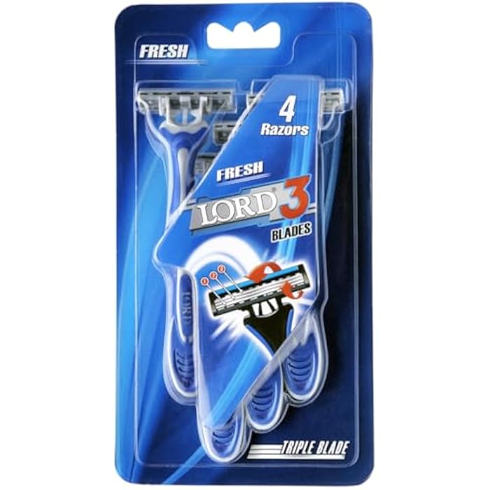 Lord fresh 3 blades razor , pack of 4